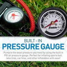 Franklin Sports Air Pump with - Negro/Rojo - Ver 3