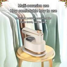 ISRBV Folding Steam Iron, Portable Rotary Hanging Steamer, Household Mini Clothes Ironing Gadget.Christmas Must-Haves - trắng - Xem 9