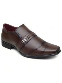 Cappuccino Dress Shoe 113 + Double-Sided Dress Belt - Rỉ Nâu - Xem 4