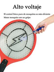 Rechargeable Electric Fly Swatter Racket For Home And Outdoor, 3000 Volts, Large Size (Colors Sent Randomly) - 查看 6