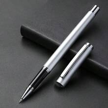 Bolígrafo de metal, negro, bolígrafo de lujo de fibra de carbono de alta gama con sensación de peso para suministros de negocios y escolares, de vuelta a la escuela