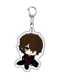 bandai Accesorio de anime Llavero acrílico de anime - Bungou Stray Dogs Lindo colgante de estilo Y2K de dibujos animados, adecuado para bolsos y llaves, regalo perfecto para fans, accesorios de cosplay, llavero de coche, bolso, mochila, pequeña joya, accesorios, regalos creativos, regalos de estudiante, accesorios de coche, colgante de bolso, accesorios escolares