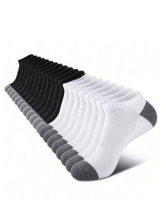 1/5/10/20 paires de chaussettes rayées unisexes pour femmes et couples, chaussettes de sport pour les chevilles, cadeaux idéaux pour le printemps, l'été et les vacances