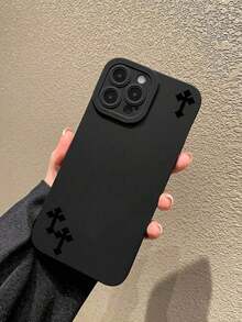 Apple Women Autumn Vibes Cross Pattern Liquid Silicone Mobile Phone Case Full-Body Protection Shockproof Anti-Fall TPU Soft Rubber Case Compatible With IPhone 11/12/13/14/15/15pro/15 Plus/15 Promax/7plus/8plus/X/Xs Max/Xr/11pro/12pro/13pro/14pro/12mini/13mini/11promax/12promax/13promax/14promax/14plus/6/6s/6plus/7/8/Se& Galaxy/A54/A14/A12/A13/A15/A32/A33/A24/A52S/S20/S21/S22/S23/S24/S23Plus/S24ultra Waterproof Scratch ResistantFOR-YOUR-BELOVED-PHONE Christmas Gifts Christmas Gifts