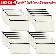 40/20/10/5pcs Set Blank Canvas Tote Bags, Digital Printing Craft DIY Handmade Gift Bag Multipurpose Set, Portable Cosmetic Bag/Toiletry Kit Travel Makeup Set, Express Love & Gratitude Gift Packtravel Essentials For Vacation Summer Holiday Back To School School Stuff Bag For School Travel Bag For Women Makeup Bag For Travel