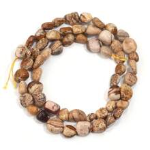 Aproximadamente 45 piezas de cuentas de piedra ovaladas asimétricas naturales surtidas, cuentas sueltas de cristal de ágata vintage de estilo informal para hacer joyas, pulseras, collares, colgantes y decoración