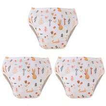 5pcs/Set Toddler Potty Training Pants - Washable, Leak-Proof Diaper Covers With Fun Space & Beautiful Prints, Breathable Fabric For Boys & Girls, Multi-Layer Protection, Suitable For 3 Months To 5 Years Old Children, Night & Daytime Underwear, Multi-Layer Design, Potty Training Underwear - (With Edging Anti-Leak) - Multicolor - View 66