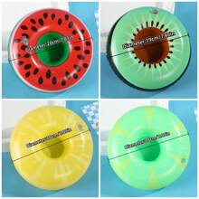 1pc Creative Inflatable Drink Holders, Floating Inflatable Cup Holders Beverage Coasters, Suitable For Pool Party Festival, Make Pool Parties Fun And Exciting With This Inflatable Drinks Holder!, Beach Essentials, Beach Accessories