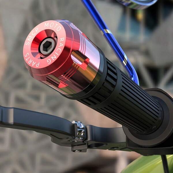 Colorful CNC Aluminum Alloy Golden Handlebar Modification Parts For Anti-Collision And Anti-Fall Plug Decoration Handlebar Plug Throttle Handle Anti-Skid Dragon Head Motorcycle Off-Road Vehicle Electric Vehicle Bicycle Pedal Car Power-Assisted Vehicle Universal Model