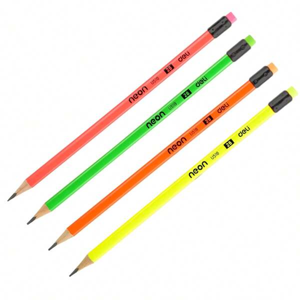 12pcs/Pack 2B Pencils With Erasers, Triangle Grip Design, Student Writing & Drawing Tools School Supplies, Back To School