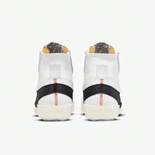 Nike 男款Blazer '77 Jumbo 防滑耐磨中幫板鞋 - 白黑 - 查看 8