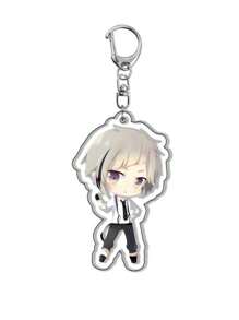 bandai Accesorio de anime Llavero acrílico de anime - Bungou Stray Dogs Lindo colgante de estilo Y2K de dibujos animados, adecuado para bolsos y llaves, regalo perfecto para fans, accesorios de cosplay, llavero de coche, bolso, mochila, pequeña joya, accesorios, regalos creativos, regalos de estudiante, accesorios de coche, colgante de bolso, accesorios escolares