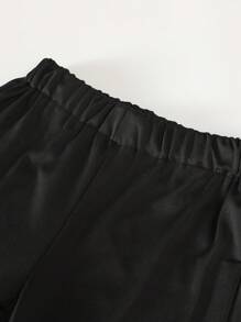 Pantaloni de yoga elastici cu talie înaltă, versatili, în culori solide, pentru fete Tween