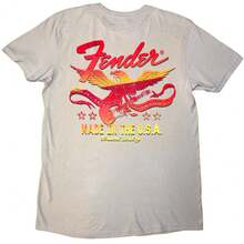 Fender | Official T-Shirt | Made In The USA (Back Print)  - 48-Hour Fast Shipping!  - Beige - View 3