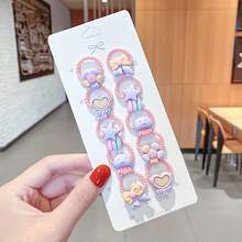 50pcs Cute Hair Scrunchies, Elastic Hair Ties Suitable For Everyday Wear, Hair Tie ,Hair Accessories, Ponytail Holders, Hair Elastics, Hair Rubber Bands