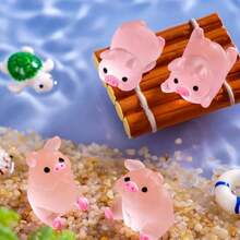 Miniaturas de capibaras en resina, figuras de animales pequeñas y adorables para decorar jardines de hadas, accesorios de casitas de muñecas, manualidades, premios en clase y regalos