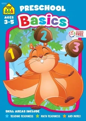 Pre-Owned School Zone Preschool Basics 64-Page Workbook (Paperback) By School Zone - Single Book - View 1