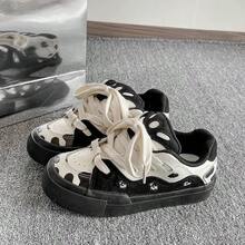 Women Skateboarding Shoes - 乳牛黑 - 查看 4