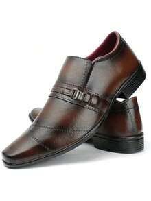 Cappuccino Dress Shoe 113 + Double-Sided Dress Belt - Rỉ Nâu - Xem 2