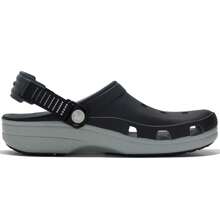 Crocs Chanclas/sandalias unisex cómodas, ligeras y casuales para uso diario, viajes y deportes, con estampado clásico de leopardo, modelo 211287-001
