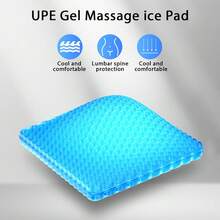 Honeycomb Seat Cushions,Enlarged And Thickened,Gel Seat Cushions,  Office Double-Layer Seat Cushions, Car Seat Cushions,Summer Silicone Bottom Cushions - 藍色 - 查看 7