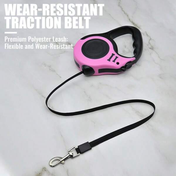 1pc 3m/5m Retractable Pet Leash Automatic Dog Leash Durable Dual-Button Retractable Dog Leash Automatic Pet Walking Leash For Lead Small To Medium Dogs Outdoor Travel Walking Hiking Traction Rope