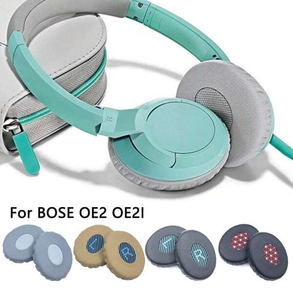 1 Paio di cuscinetti auricolari di ricambio in pelle per cuffie OE2 OE2I, copertura per padiglioni auricolari