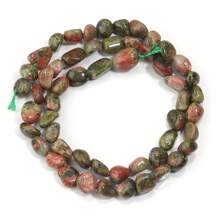 Aproximadamente 45 piezas de cuentas de piedra ovaladas asimétricas naturales surtidas, cuentas sueltas de cristal de ágata vintage de estilo informal para hacer joyas, pulseras, collares, colgantes y decoración