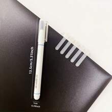 6pcs/Set Dual-Line 3D Effect Colored Gel Pens, Suitable For Back To School Season