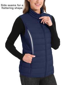 Cavva Women's Lightweight Vests Jacket Water Resistence Soft Sleeveless Warm Jacket Hiking Camping Running Outdoor