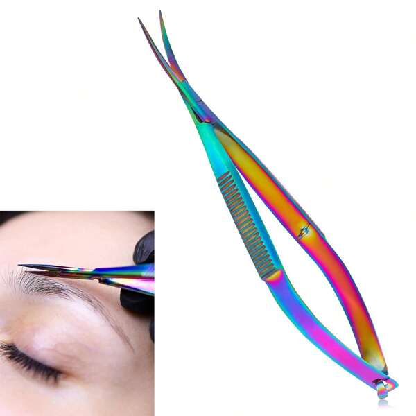 Misspenny Set di forbicine professionali Misspenny con punte curve e affilate, per la cura di sopracciglia, ciglie, unghie di mani e piedi