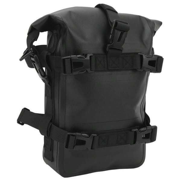 [Bolsa resistente al agua para barra de choque de motocicleta] Bolsa para barra de choque de motocicleta BMW Suzuki - Bolsa impermeable para marco de parachoques de motocicleta de 5L-8L - Bolsa lateral para almacenamiento de herramientas de reparación, color negro para K1600GT/GTL R1200GS Vstrom