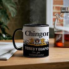 1 件 11 盎司墨西哥风格“Chingón”陶瓷杯 - 手工制作的民间艺术咖啡杯 - 定制文字和设计 - 送给啤酒爱好者、男士、朋友和家人的完美礼物 - 独特的生日和节日礼物