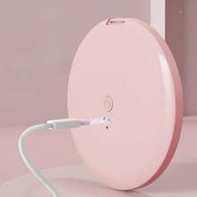 1 Set 1X/2X Portable Travel Makeup Mirror Rechargeable Handheld Vanity Mirror For Women Compact Travel For Go Touch Ups And Everyday Use Lightweight And Practical Design,Daylight LED Folding Mirror.Pocket Mirror For Handbag Purse.