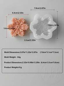 3 件圣诞雪花硅胶蜡烛模具 - 六角形可重复使用蜡烛硅胶模具、树脂工艺品、石膏、蜡 - 节日家居装饰、节日派对用品、DIY 礼品创意、工艺品、六角模具、装饰蜡烛、手工装饰品
