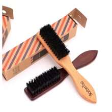 Barbertop Men Beard Brush Wooded Handle Soft Hair Cleaning Brush Broken Hair Remove Comb Hairdressing Neck Duster Barber Tools