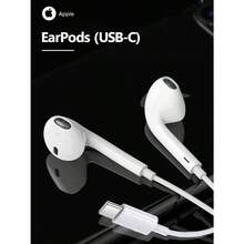 Apple/Apple Original EarPods Wired Headphones USB-C Ports Genuine Headsets Type C - White - View 1