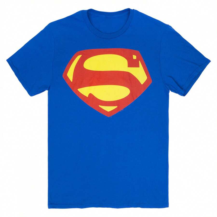 Superman George Reeves Logo T-Shirt - Blue - View 1