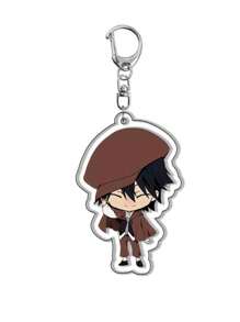 bandai Accesorio de anime Llavero acrílico de anime - Bungou Stray Dogs Lindo colgante de estilo Y2K de dibujos animados, adecuado para bolsos y llaves, regalo perfecto para fans, accesorios de cosplay, llavero de coche, bolso, mochila, pequeña joya, accesorios, regalos creativos, regalos de estudiante, accesorios de coche, colgante de bolso, accesorios escolares