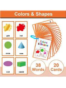 Children's Color Cognition Flash Cards, Vocabulary Cards, Educational Toys Learning Cards - Multicolor - View 1