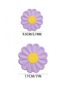 Daisy Flower Silicone Heat Insulating Mat Anti-Scalding High Temperature Resistant Pot Mat Premium Feeling Putting Pots And Pans Table Vegetable Mat Silicone Mat For Kitchen Countertop Non-Slip Heat Resistant Heat Insulating Mat Modern Design Pot And Pans Mat Silicone Table Mat Easy To Wash. - Multicolor - View 11