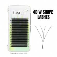 Lashine Lashine Clover Lashes 12 Rows 4D W Shape 0.07mm C D L M Curl Premade Fans Eyelash Extension W Style Faux Mink Natural Soft Bloom Lash Automatic Flowering Volume Eyelashes High Quality Individual Lashes