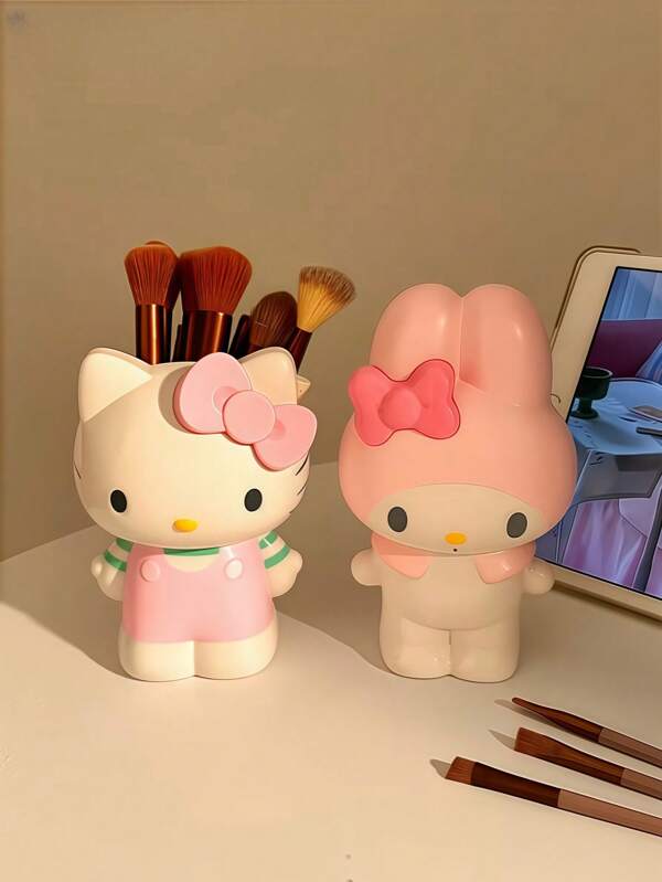 Sanrio Sanrio rosa süßer Make-up Pinselhalter, Kinder Stifthalter, Blumenvasen Dekoration, Büro Schreibtischorganizer, Schulmaterial, Geschenk zum Schulanfang