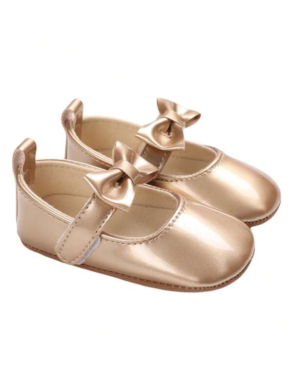 Baby Girls Cute Moccasinss Soft Sole Bowknot PU Leather Flats Shoes First Walkers Non-Slip Spring Summer Princess Shoes