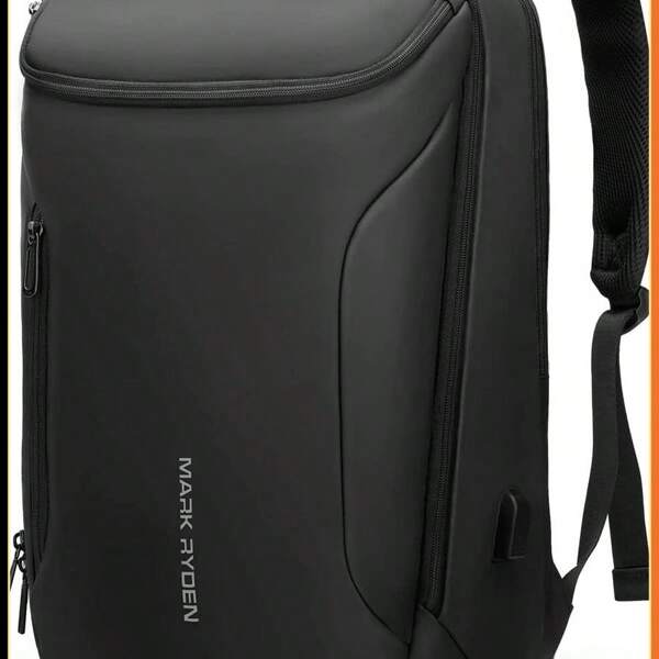 MARK RYDEN Business Backpack For Men - Waterproof, Sport Car Shape Design With USB Port, Fits 17.3 Inch Laptop (YKK-3 Pocket)