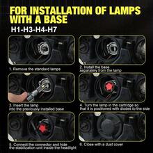 TOAUTO 2 件 H7 LED Canbus 汽车大灯 H11 H4 H1 HIR 9012 HB3 9005 HB4 9006 灯泡即插即用 70W 6500K 汽车灯