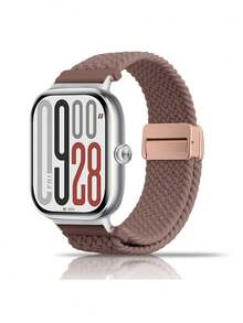 chinbersky 1 条优质尼龙表带，适用于小米 Redmi 手表 5/小米 Redmi 手表 4/小米智能手环 8 Pro/小米智能手环 9 Pro，柔软透气可调节运动替换表带，适合男女，轻便耐用速干腕带