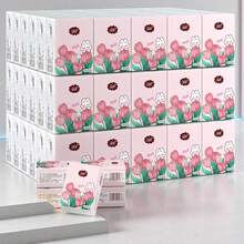 迷你便携式口袋纸巾手帕纸，方便携带-两种包装随机 - 彩色 - 查看 1