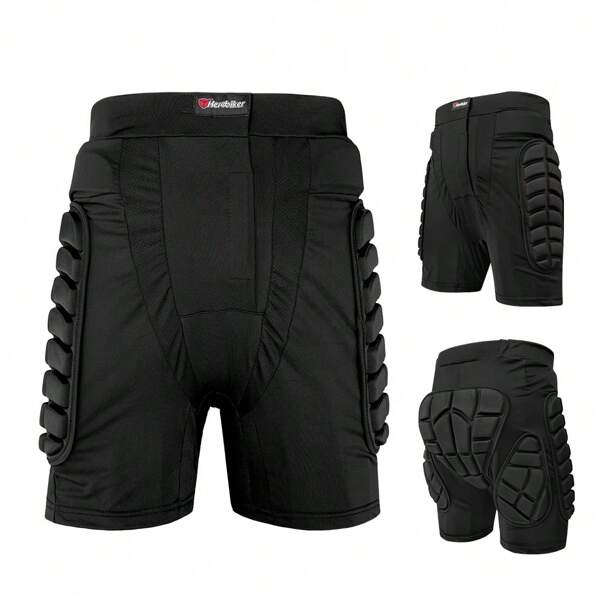 Motorcycle Shorts Black Riding Skiing Pants Motorcycle Armor Pants Moto Racing Motocross Pants Motorbike Protective Gear Hip Protector Cycling Motocross Shorts Protective Gear Motorcycle Accessories