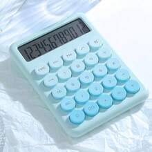 PC-01 Calculadora Colorida Morandi Degradê Botões Gradiente De Cores - Azul - Visão 2